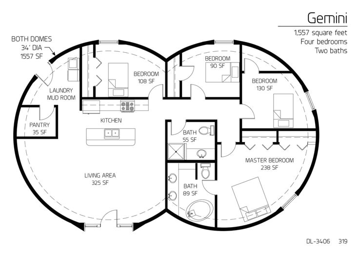 dome shaped house floor plans