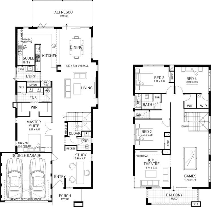double storey house plans