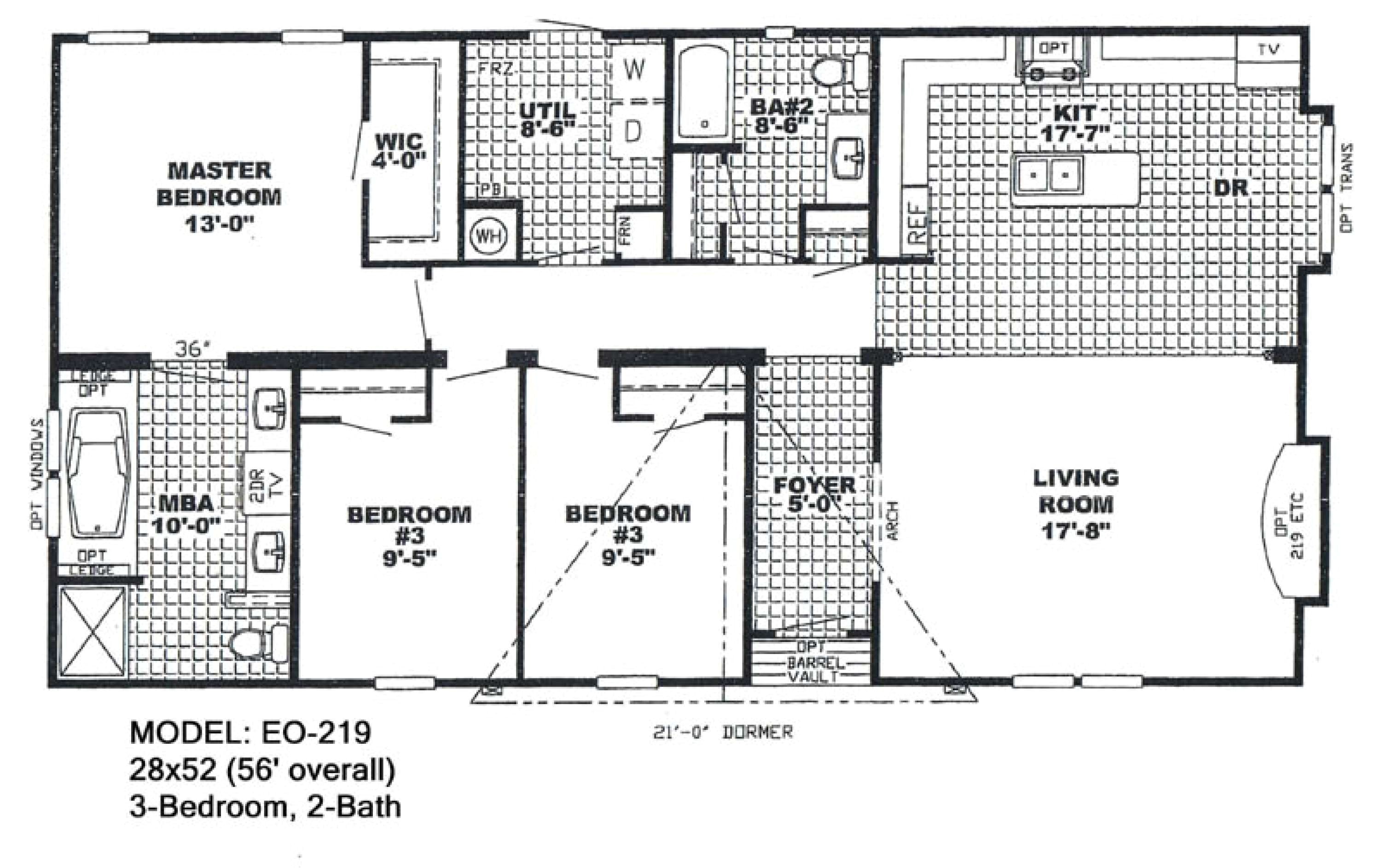 Double Wide Mobile Home Floor Plans Pictures Plougonver