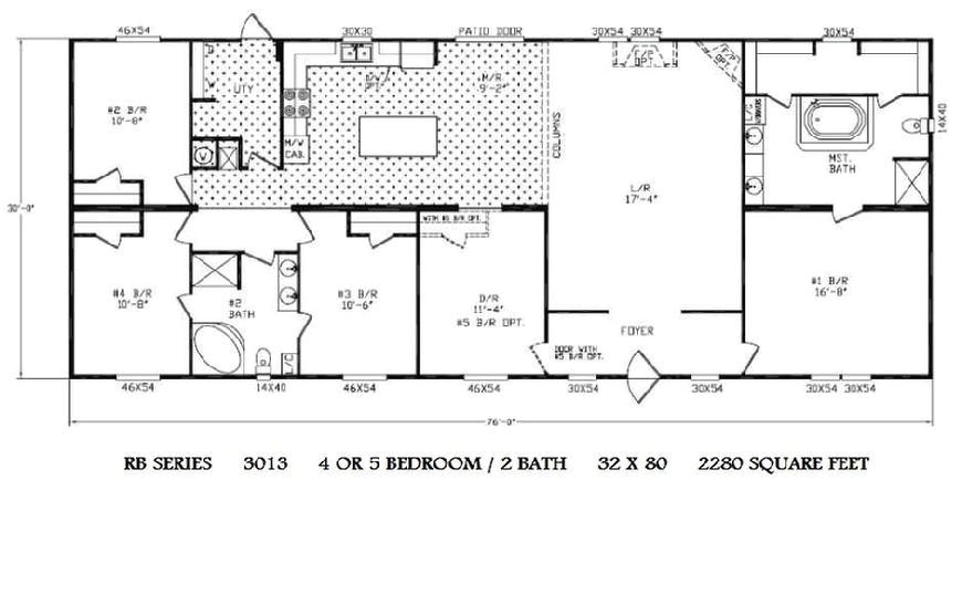 2000 fleetwood mobile home floor plans