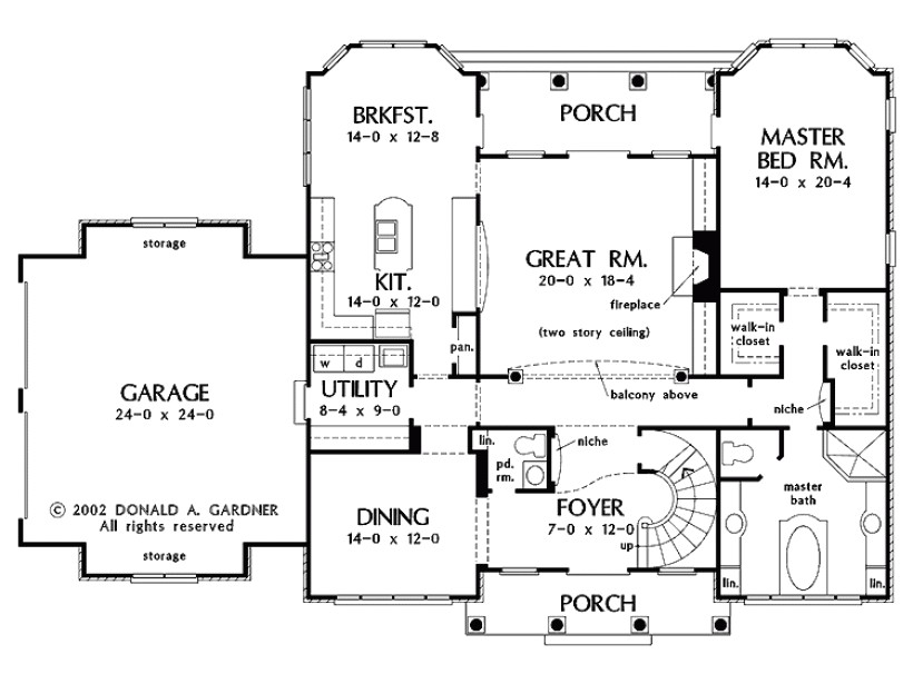 double staircase foyer house plans