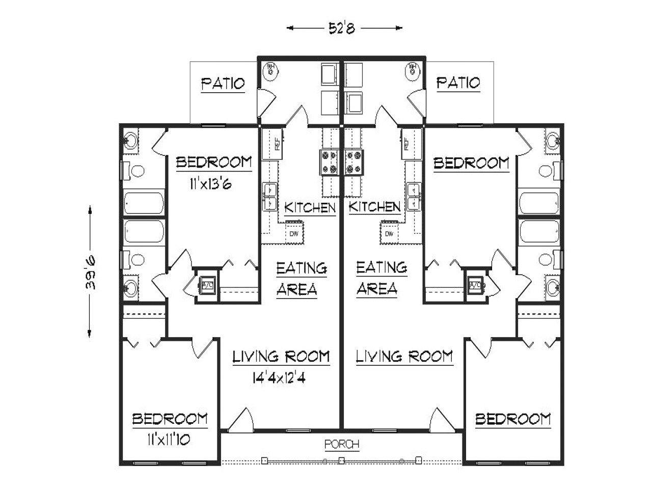 873f46ab13cb92c5 duplex floor plans duplex house plans with garage