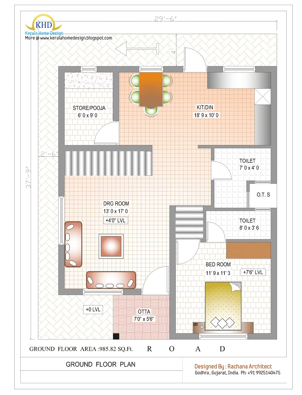 duplex house plan and elevation 1770 sq