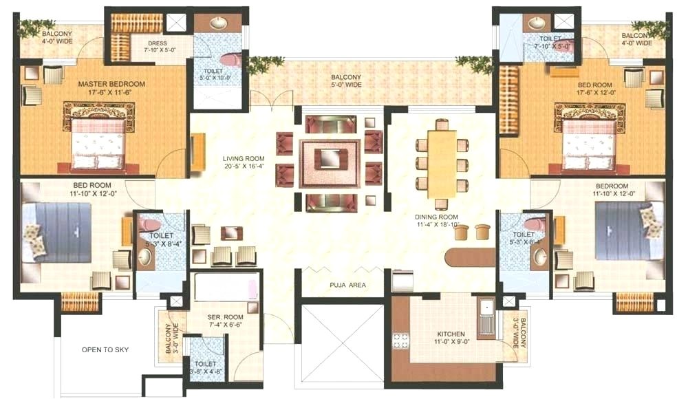 4 bedroom duplex house plans in india