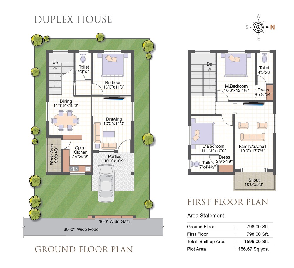 duplex house plans hyderabad