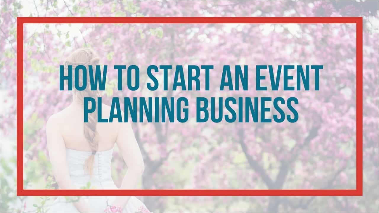 start an event planning business