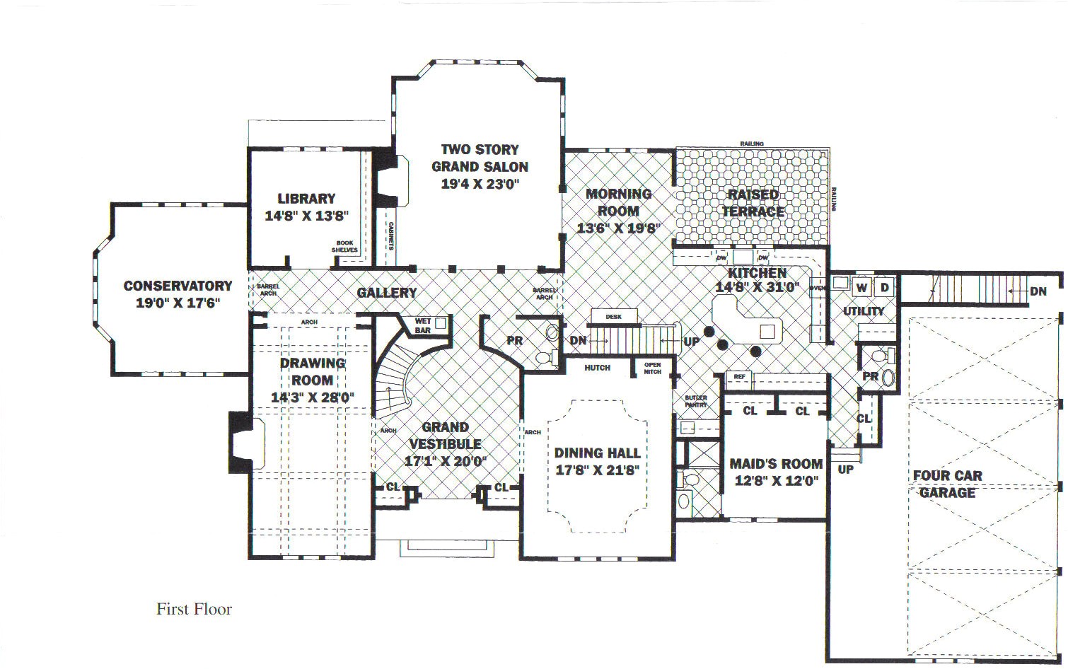 luxury mansion floor plans