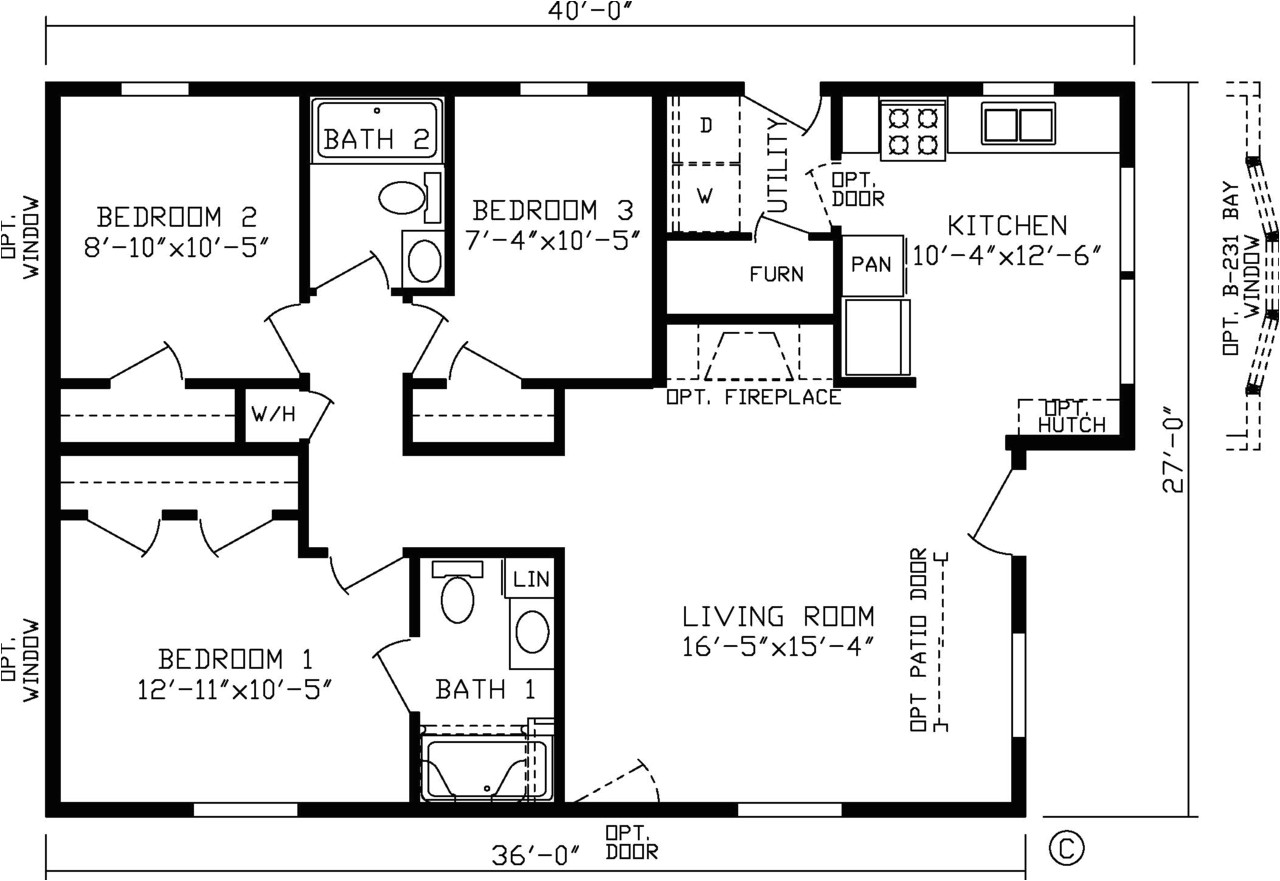 fairmont mobile homes floor plans
