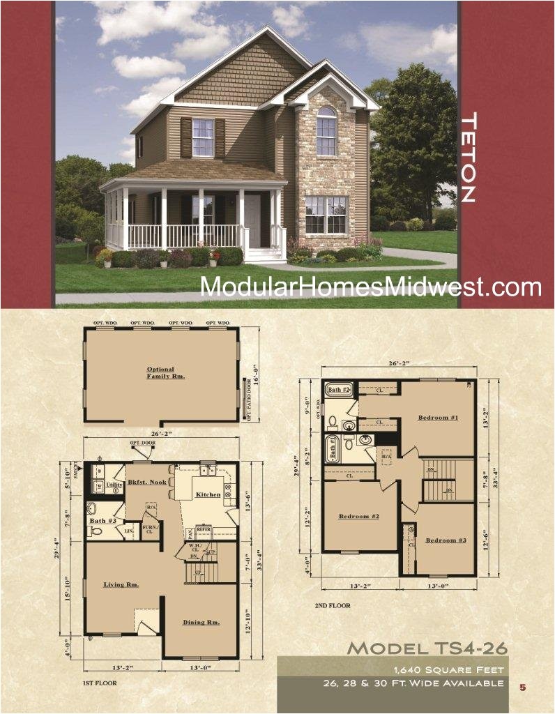 modular homes with prices and floor plan