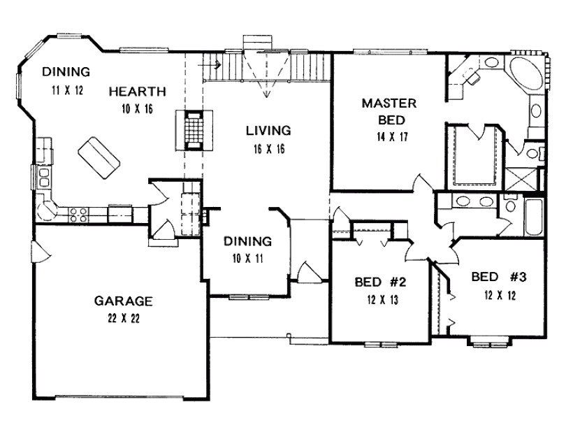 3 bedroom house floor plans in kenya