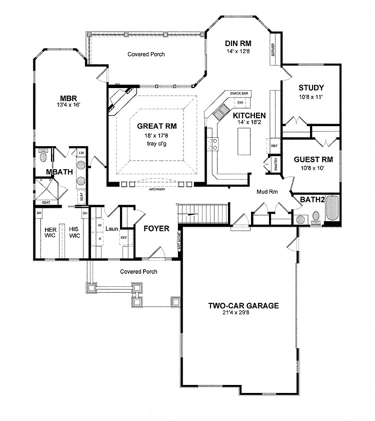 3 bedroom ranch house plans