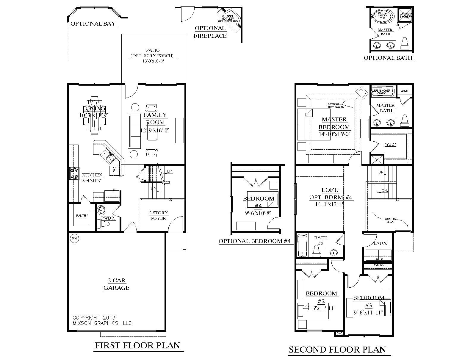 2 story house plans with master on first floor