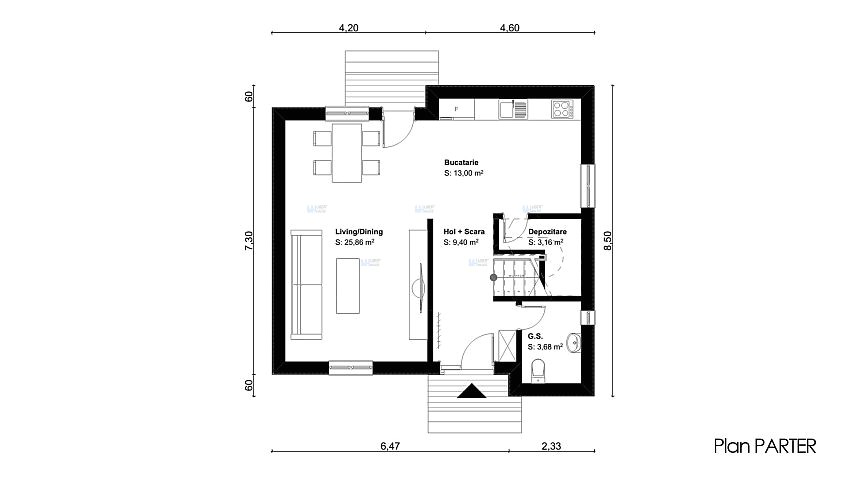 house plans attic 120 square meters