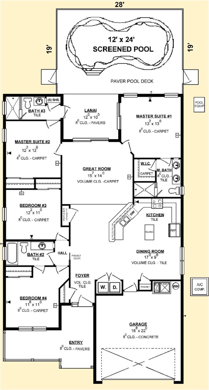 floor plans with two master bedroomscontempo homes cheshire floor plan new home in providence florida tzirbus