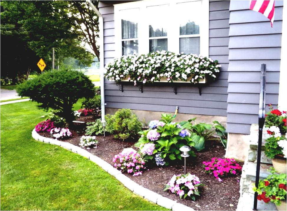 flower bed ideas for front of house back front yard landscaping