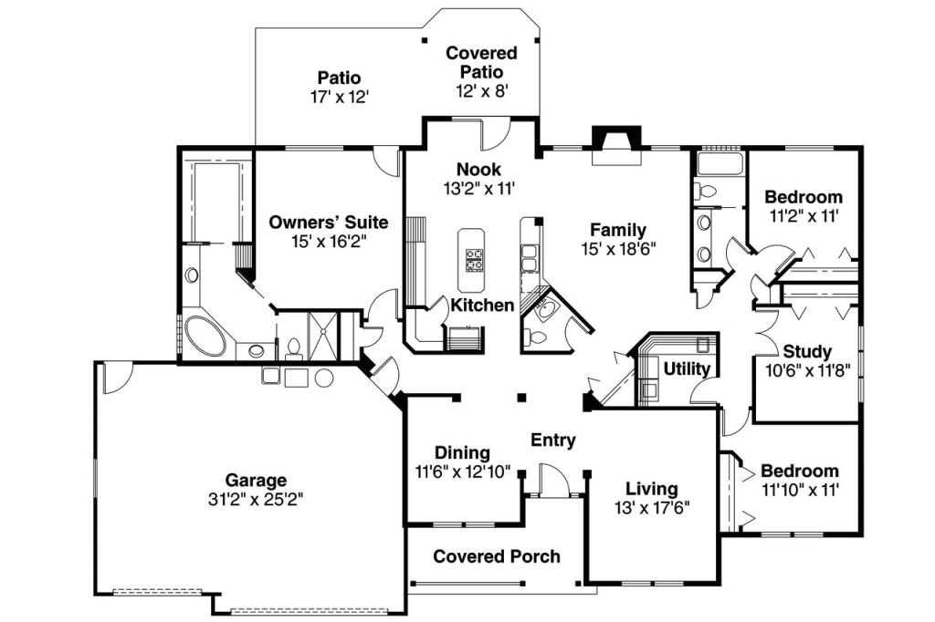 basement house plans with 4 bedrooms fresh 100 open floor ranch house plans