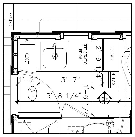 marie colvin tiny house floor plan by four lights