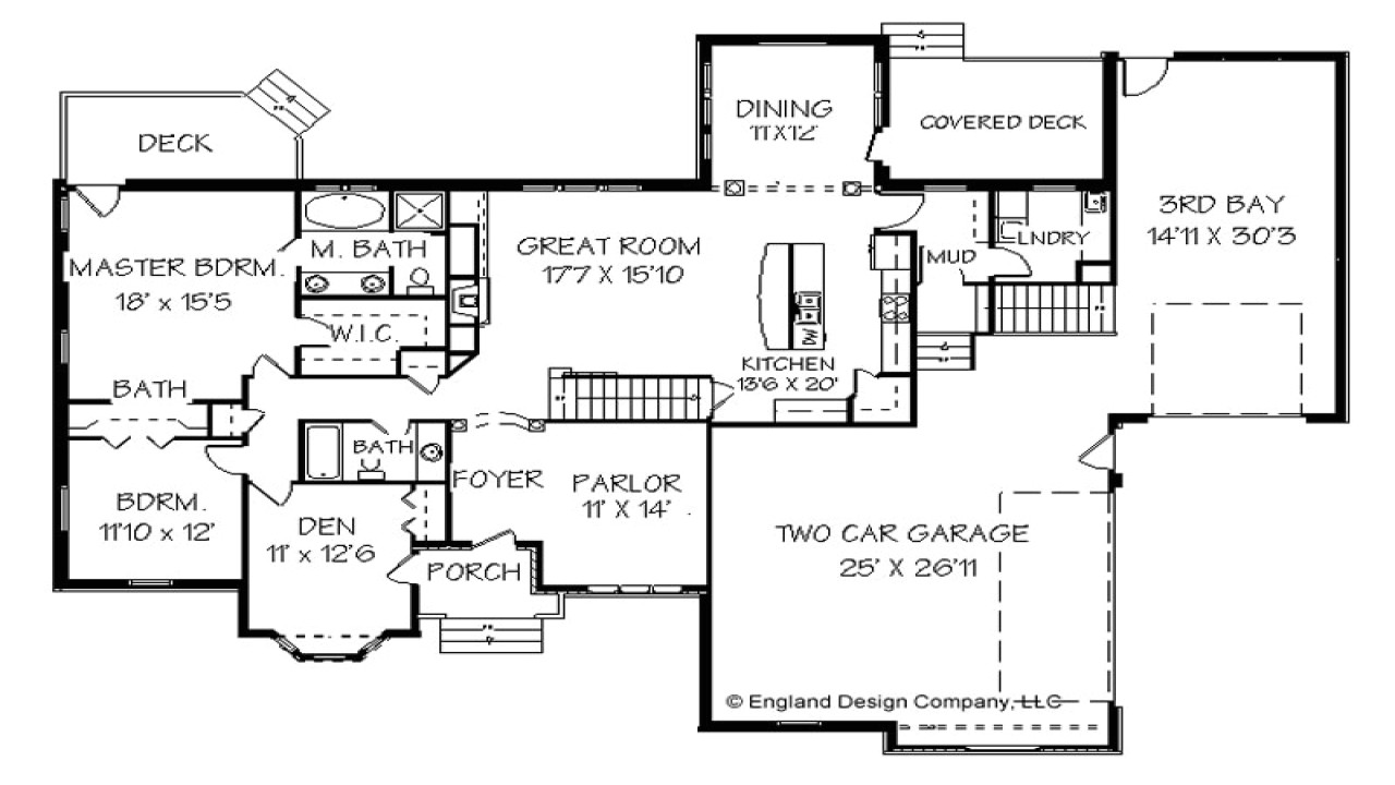free ranch style home floor plans