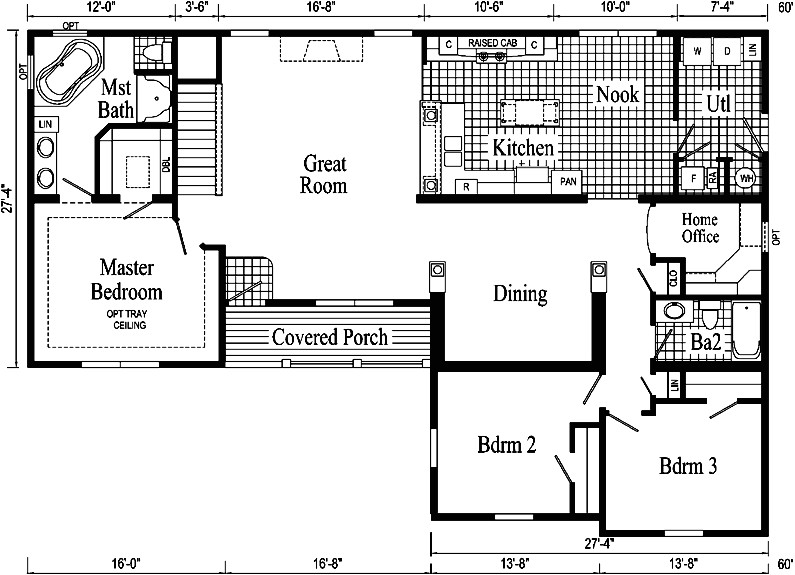 small ranch style home floor plans
