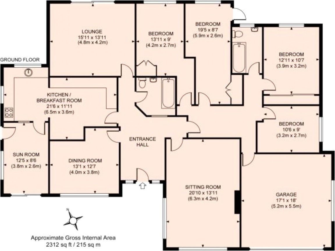 4 bedroom house floor plans free