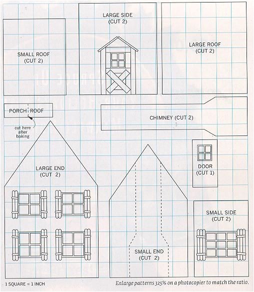 free gingerbread house plans