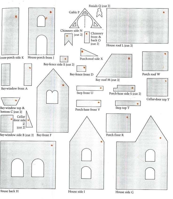 free gingerbread house plans