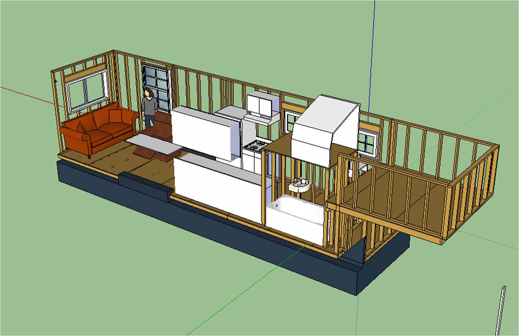 the updated layout tiny house