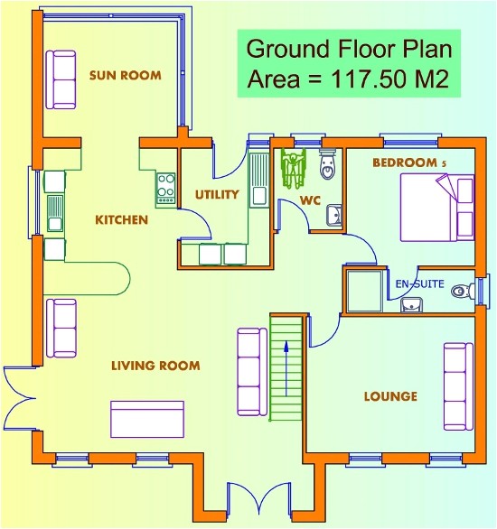 ground floor plans of a house
