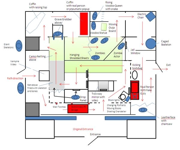 Halloween Haunted House Floor Plans Plougonver