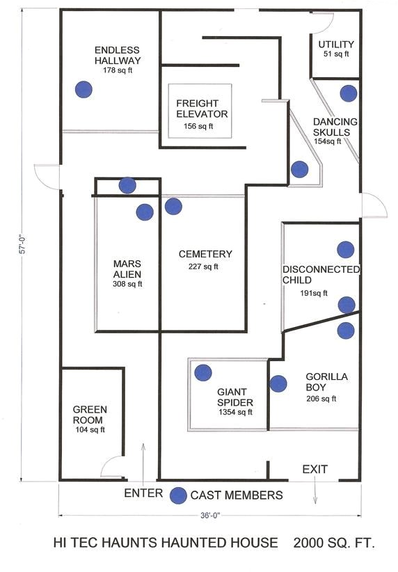 Halloween Haunted House Floor Plans