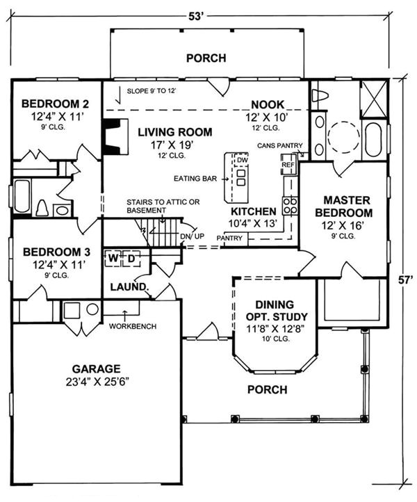 ranch house plans handicap accessible