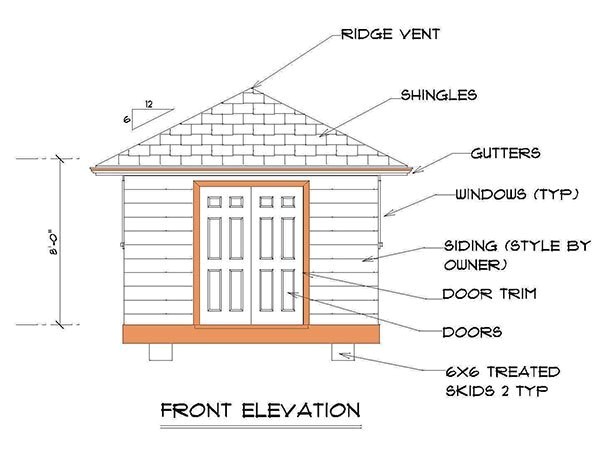 12x12 hip roof shed plans blueprints