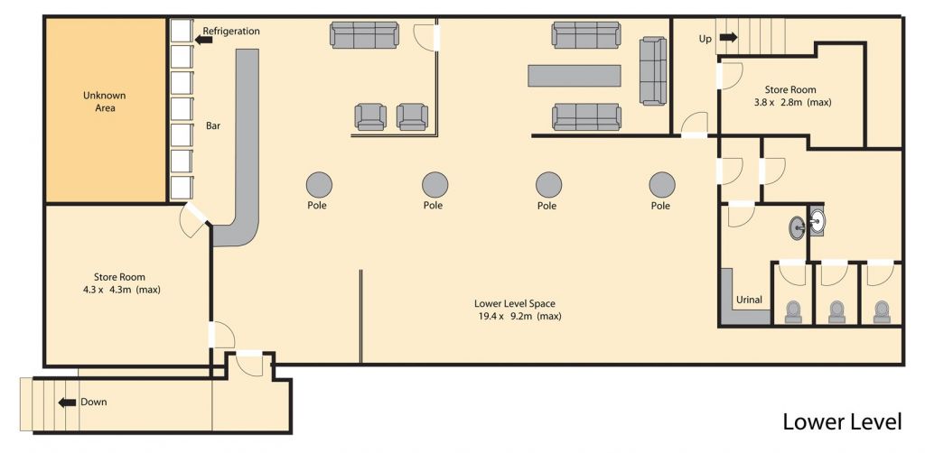 Home Bar Floor Plans Venue Hire Galatos