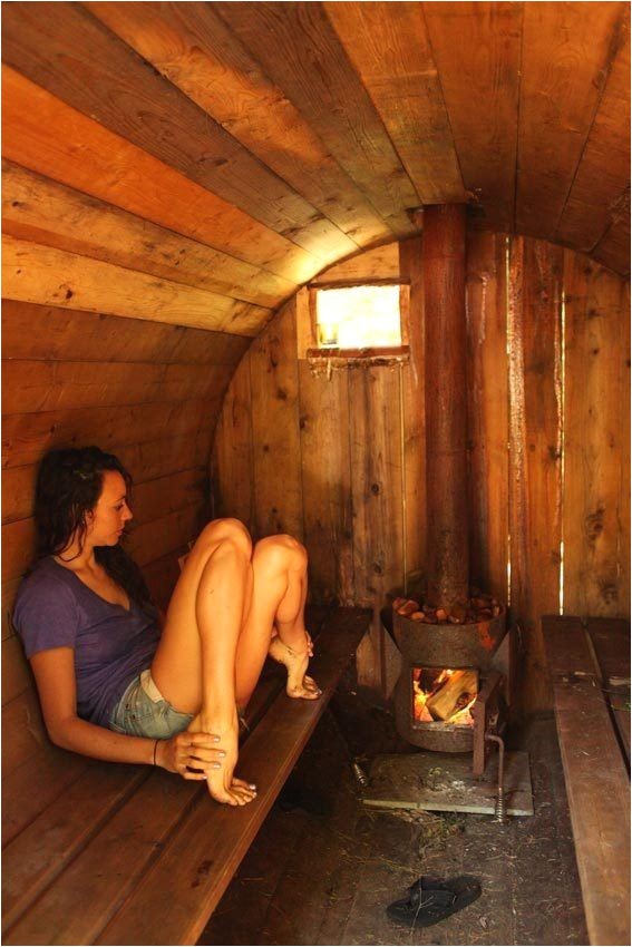 homemade sauna