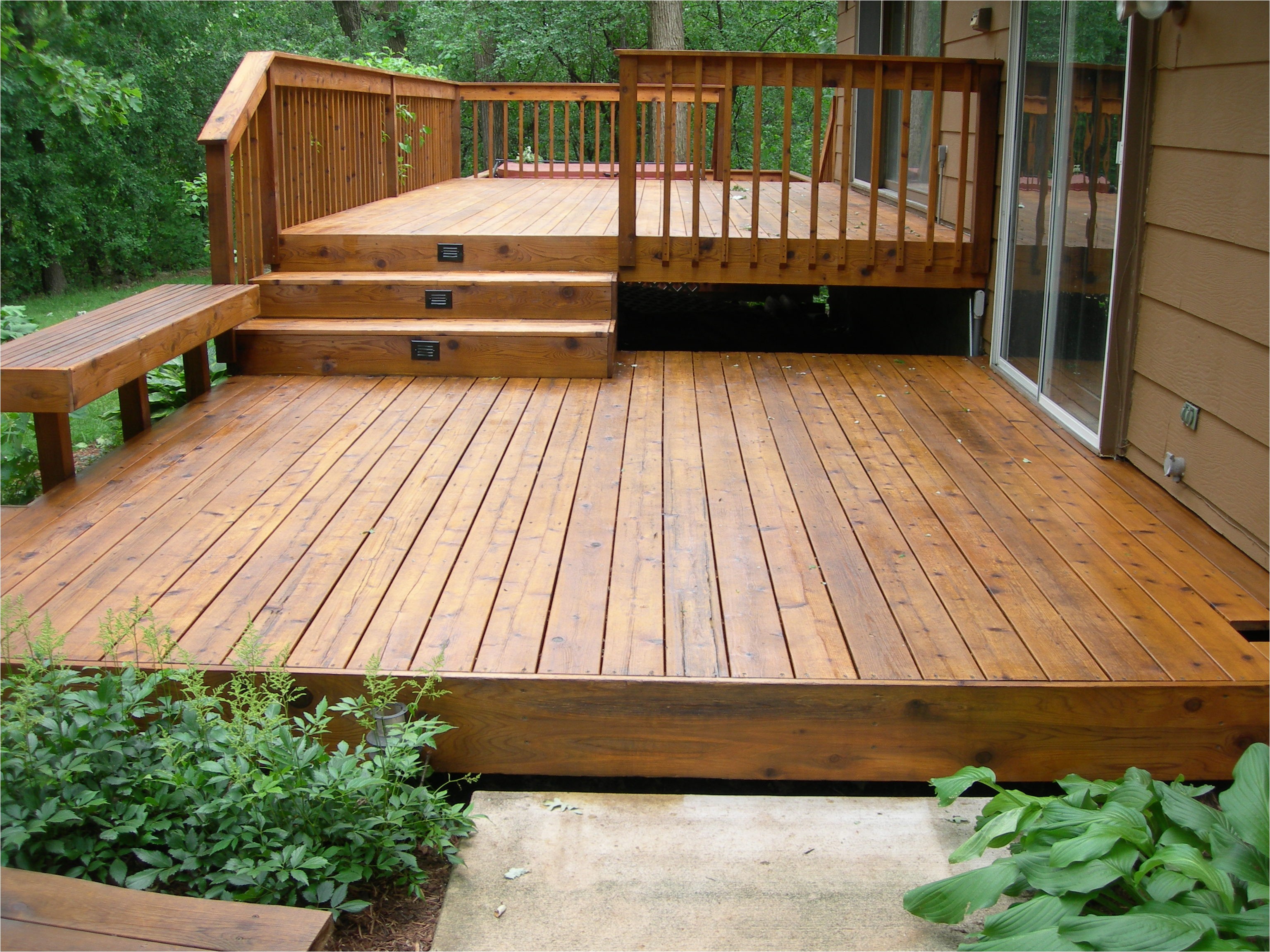 stunning ground level deck plans for inspiring outdoor decoration ideas
