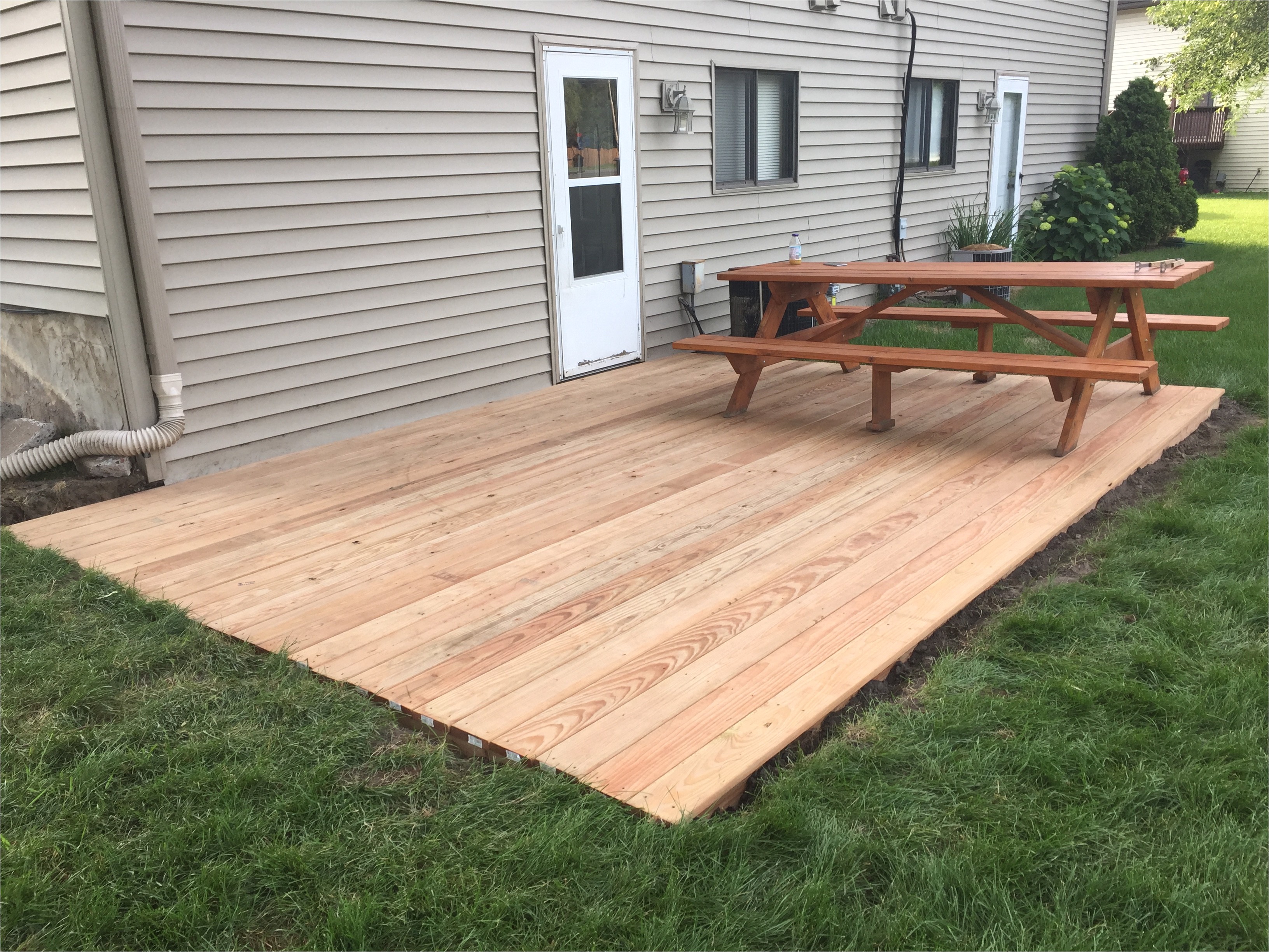 ground level deck home depot build a deck stand alone deck plans