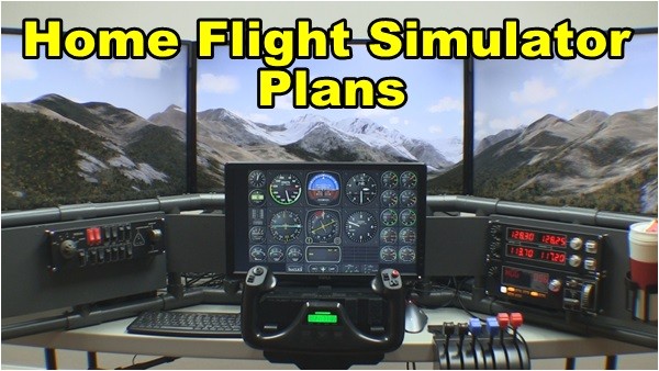 home flight simulator plans how to install larger displays