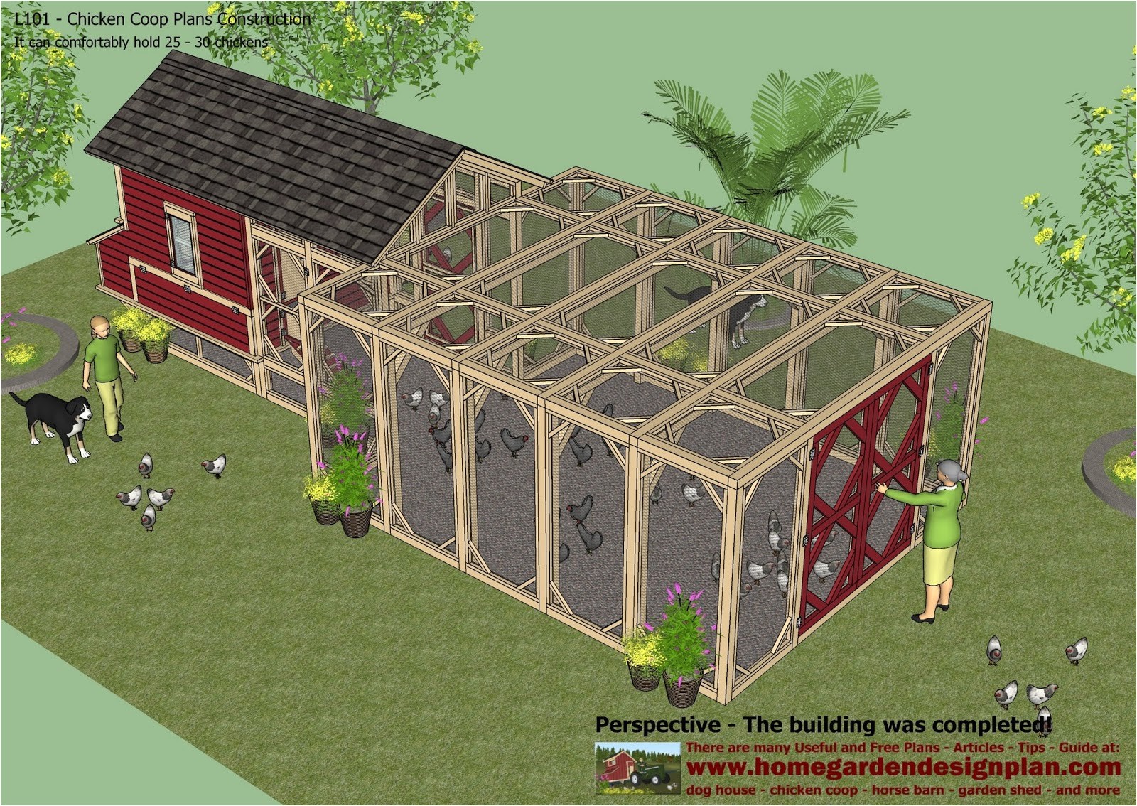 how to build chicken coop for 20