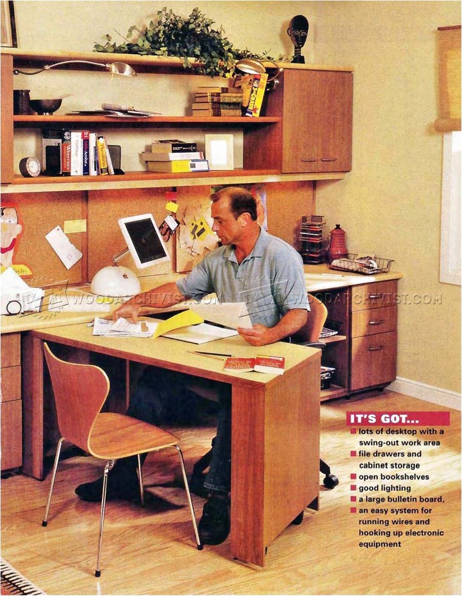 3824 home office furniture plans