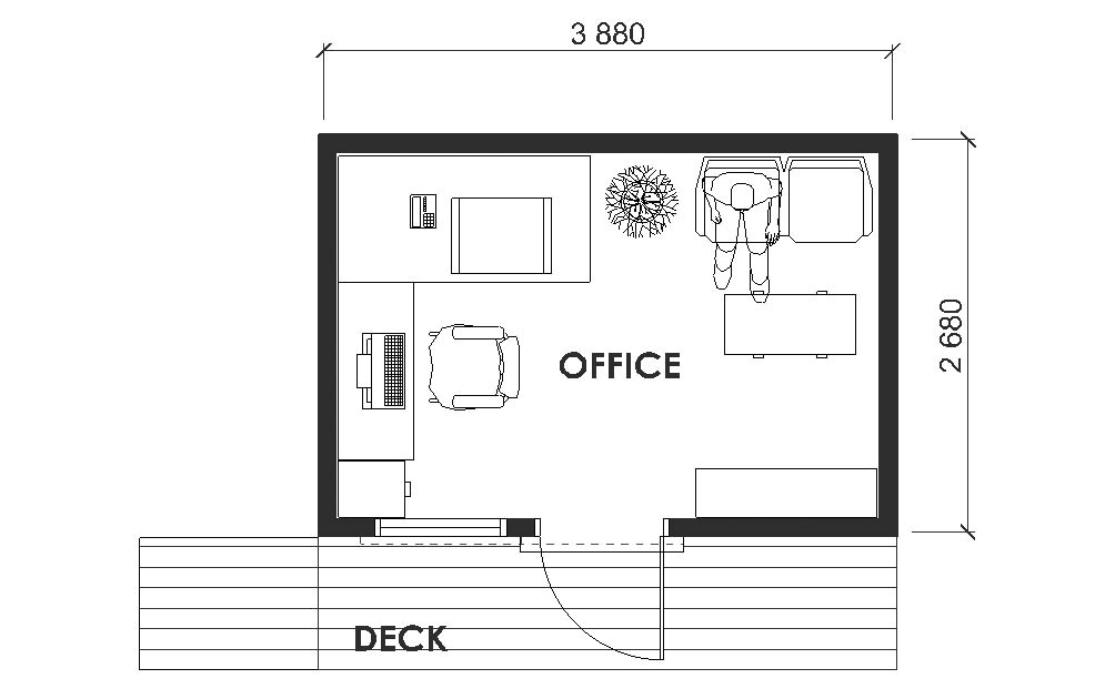 home office floor plan