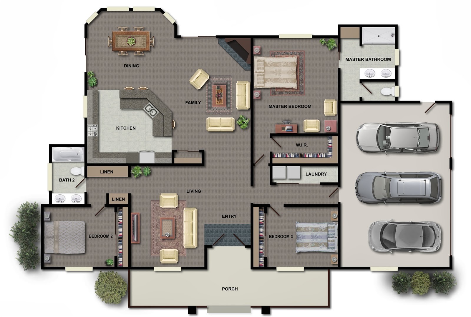 Home Plan Collection 3d Modern House Plans Collection
