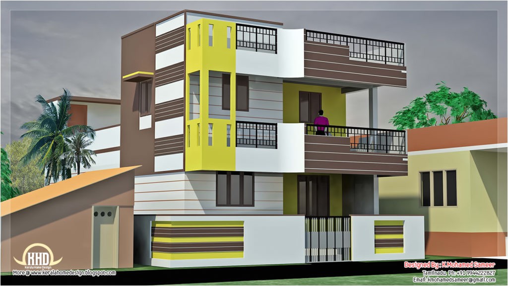 small villa house plans india