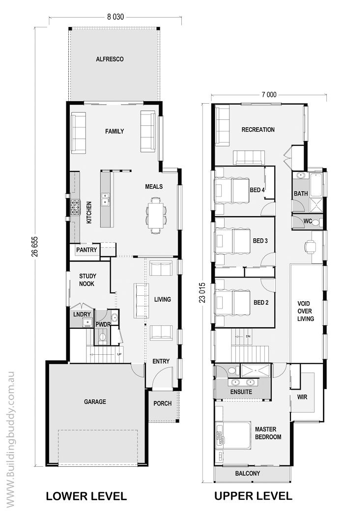 narrow house plans