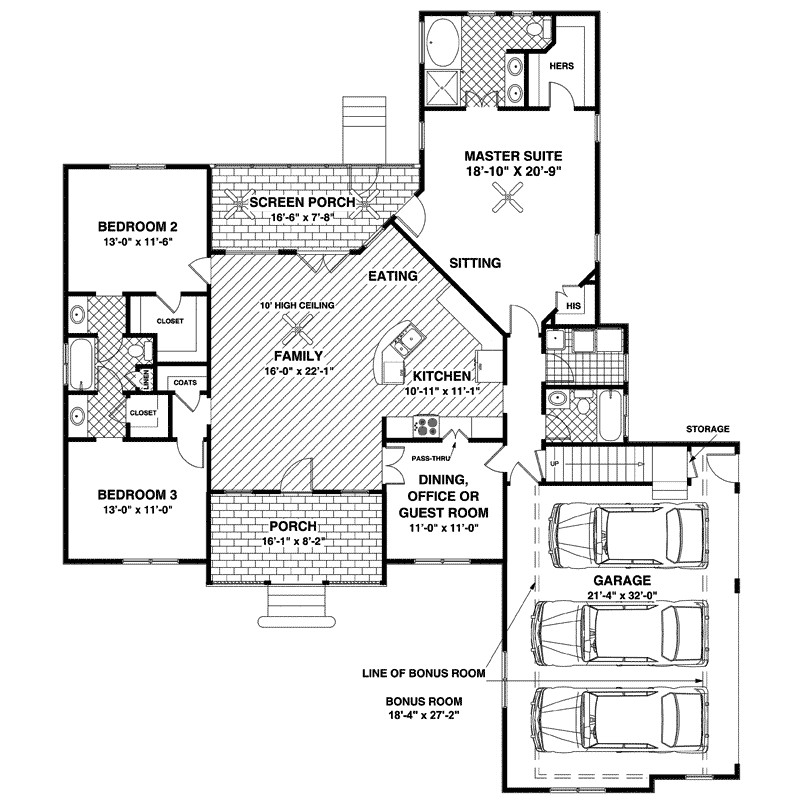 home plans with attached guest house