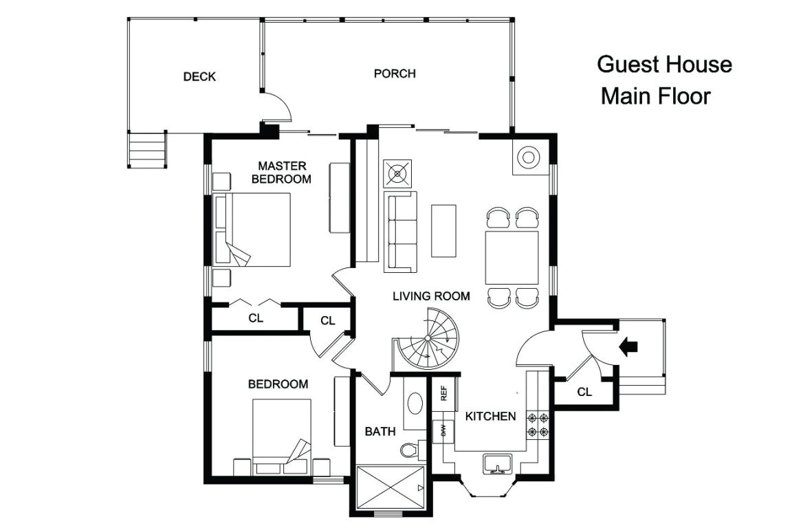 house plans with detached guest house