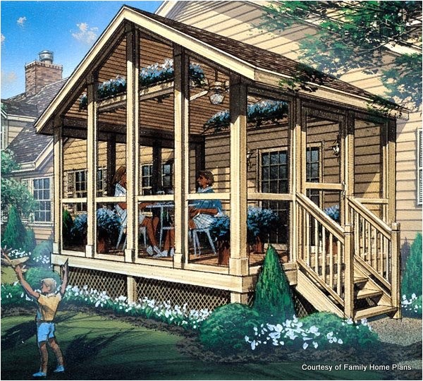 screened in porch plans