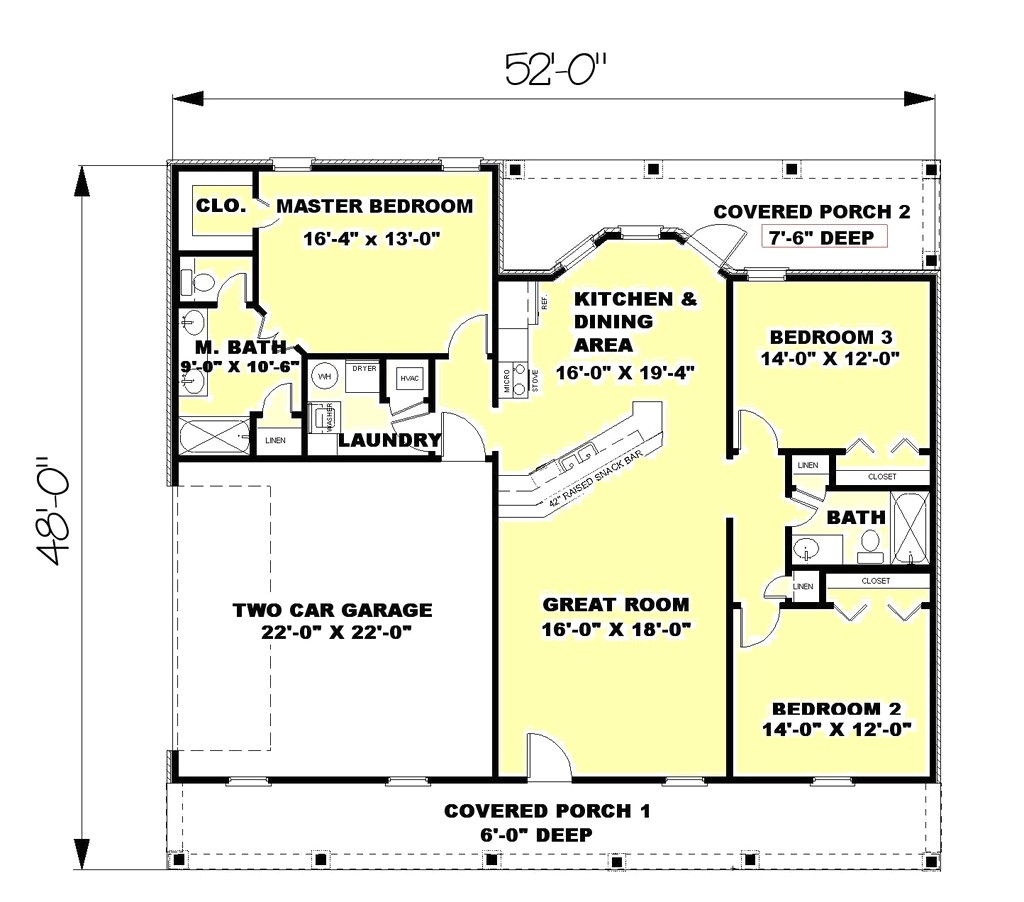 house plans 1500 sq ft and under
