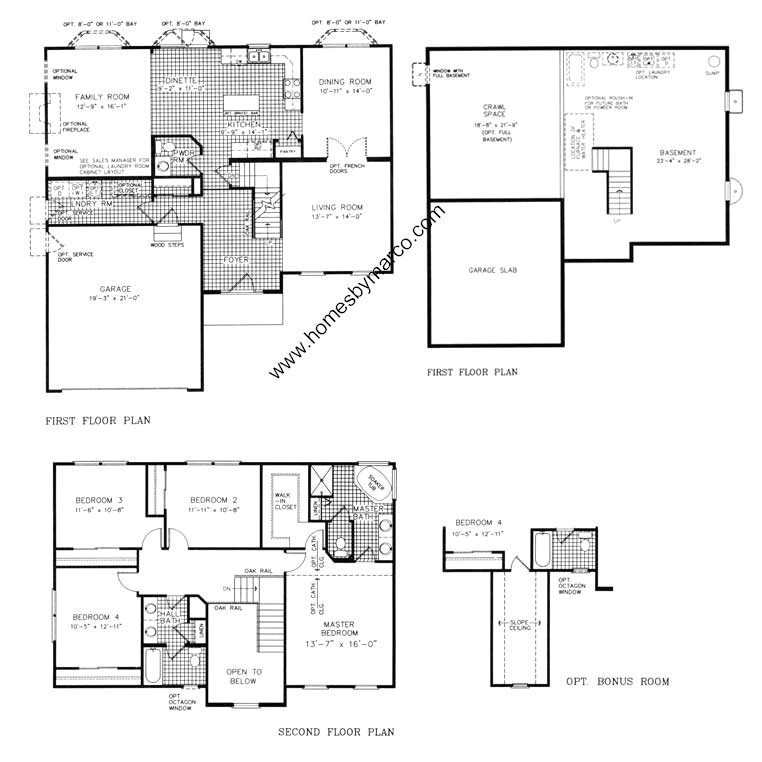 homes by marco floor plans