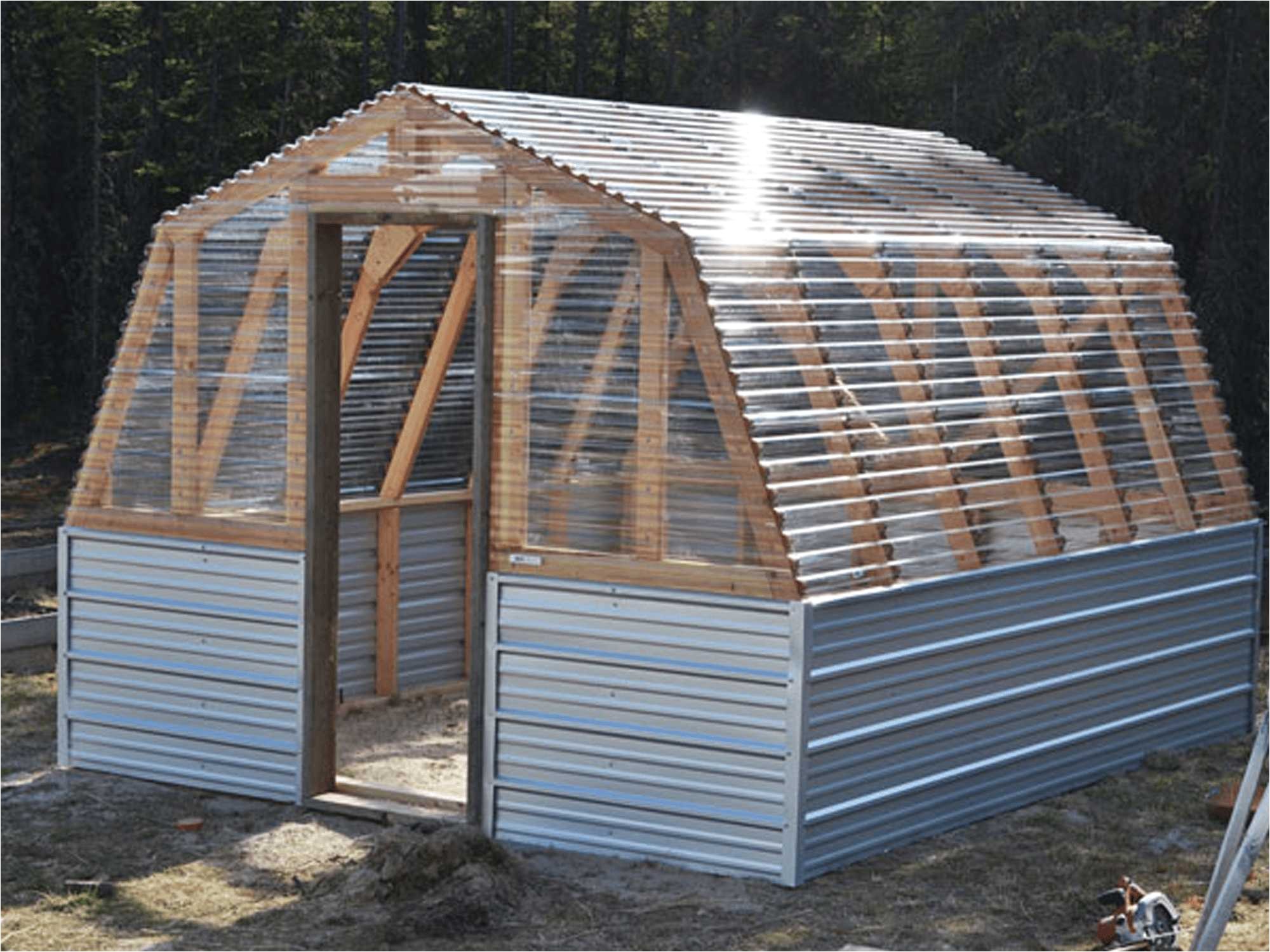 wood greenhouse plans free