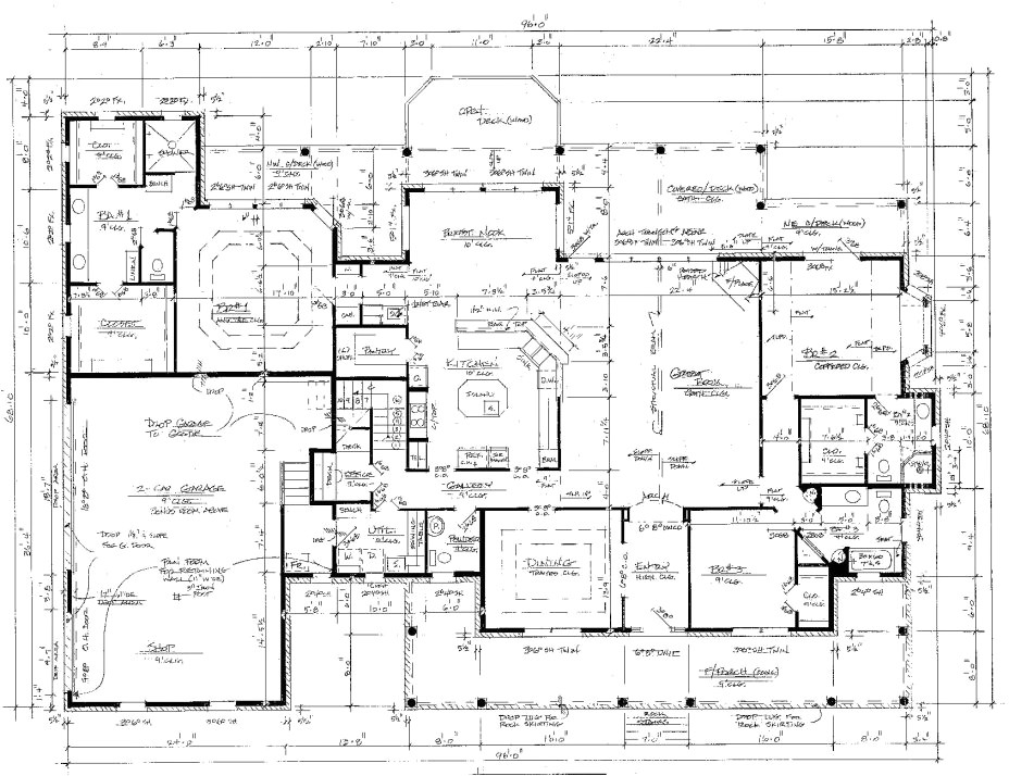 house site plan drawing